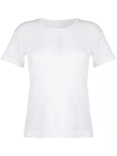 Shop Maison Margiela Crew-neck Short-sleeve T-shirt In White