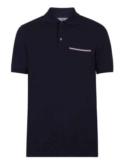 Shop Brunello Cucinelli Relaxed Fit Polo In Blue