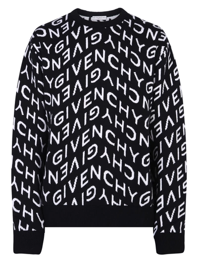 Shop Givenchy Branded Sweater In Black