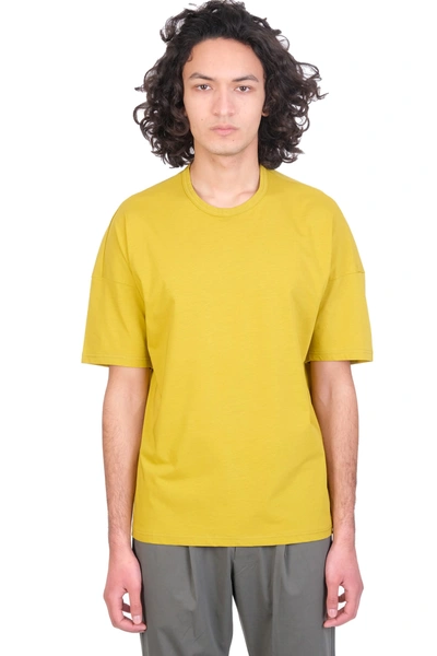 Shop Attachment T-shirt In Yellow Cotton