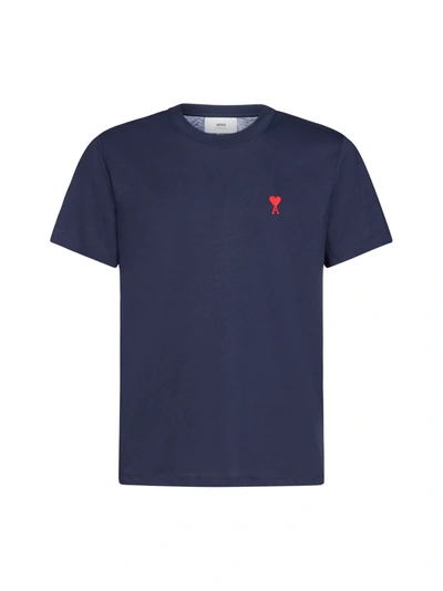 Shop Ami Alexandre Mattiussi T-shirt In Navy