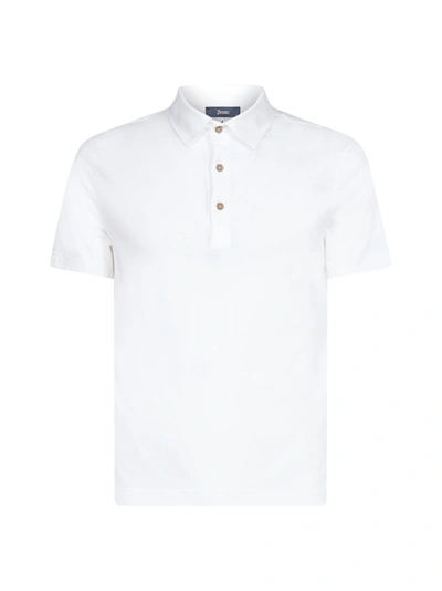Shop Herno Polo Shirt In Bianco