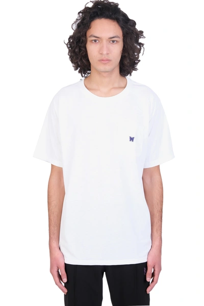 Shop Needles T-shirt In White Polyester