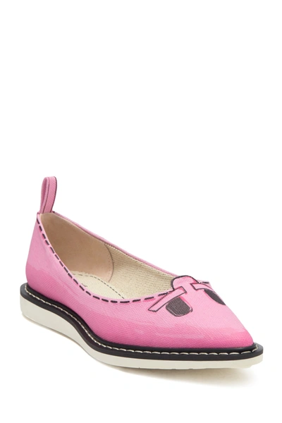 Shop Marc Jacobs The Mouse Shoe Pointy Toe Loafer In Pink