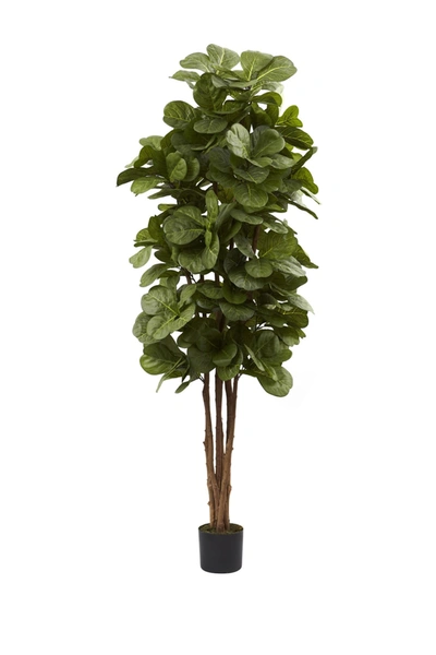 NEARLY NATURAL NEARLY NATURAL GREEN 6' FIDDLE LEAF FIG TREE 810709014556