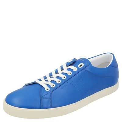Pre-owned Celine Blue Triomphe Low Top Sneakers Size Eu 40