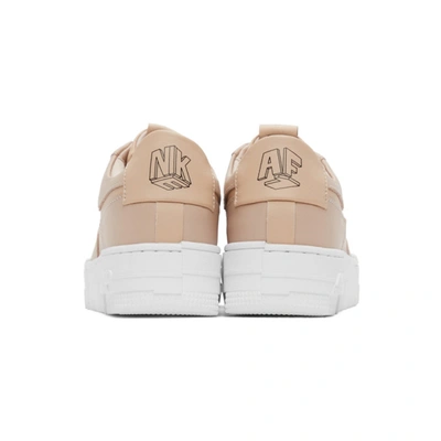 Shop Nike Beige Air Force 1 Pixel Sneakers In 200 Particl
