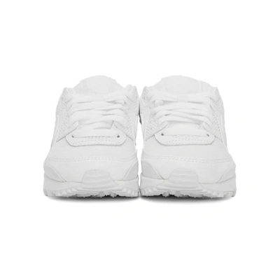 Shop Nike White Air Max 90 Sneakers In 100 White/w