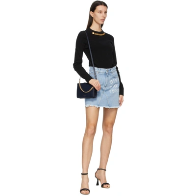 Shop Givenchy Blue A-line Miniskirt In 452-light