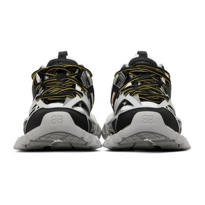 Shop Balenciaga Grey & Yellow Track Sneakers In 1225 Gry/ye