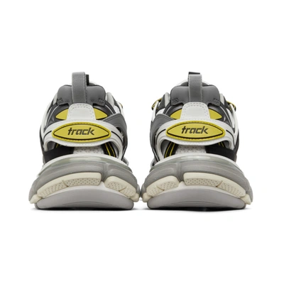 Shop Balenciaga Grey & Yellow Track Sneakers In 1225 Gry/ye