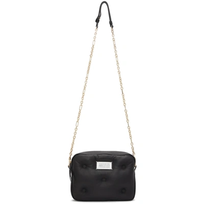 Shop Maison Margiela Black Small Glam Slam Shoulder Bag In T8013 Blac