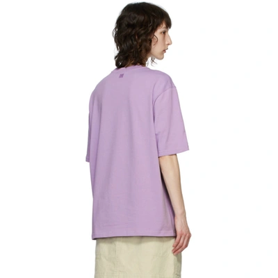 Shop Ami Alexandre Mattiussi Purple Big Ami De Coeur T-shirt In 504 Lila