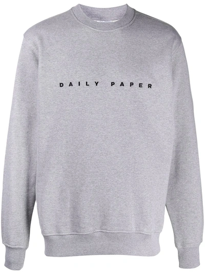 Shop Daily Paper Logo-embroidered Sweatshirt In Grey