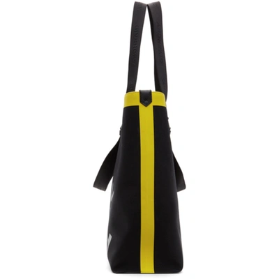 Shop Givenchy Black Canvas Contrasted Antigona Tote In 001 Black