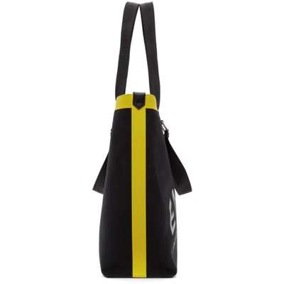 Shop Givenchy Black Canvas Contrasted Antigona Tote In 001 Black