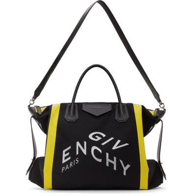 Shop Givenchy Black Large Antigona Messenger Bag In 001 Black