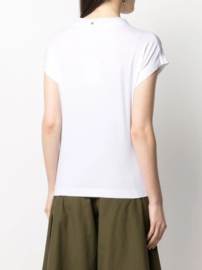 Shop Herno Foulard Cotton T-shirt In White