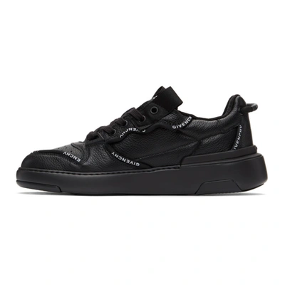 Shop Givenchy Black Wing Low Sneakers In 001 Black