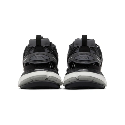 Shop Balenciaga Black & Grey Track Sneakers In 1819 Grey