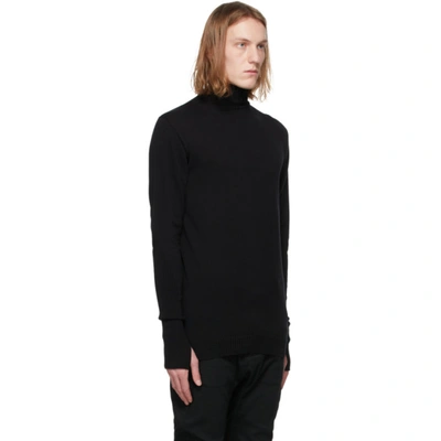 Shop Boris Bidjan Saberi Black Knit Turtleneck