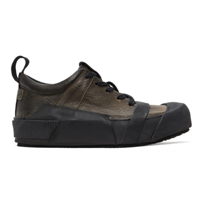 Shop Boris Bidjan Saberi Grey Bamba 2 Sneakers In Dark Grey