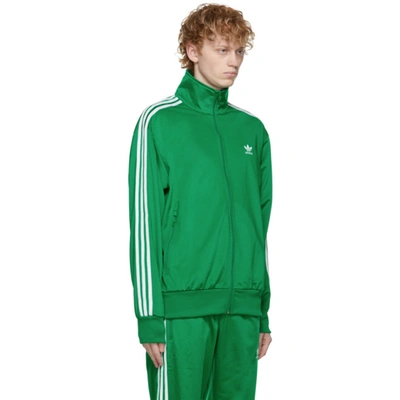 Shop Adidas Originals Green Adicolor Classics Firebird Track Jacket