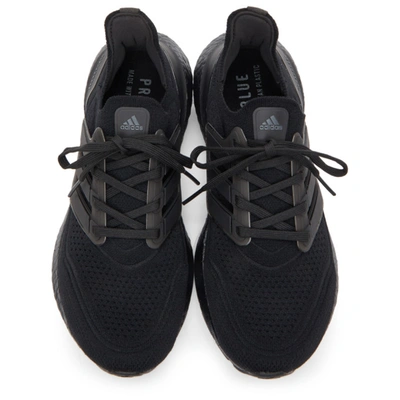 Shop Adidas Originals Black Ultraboost 21 Sneakers