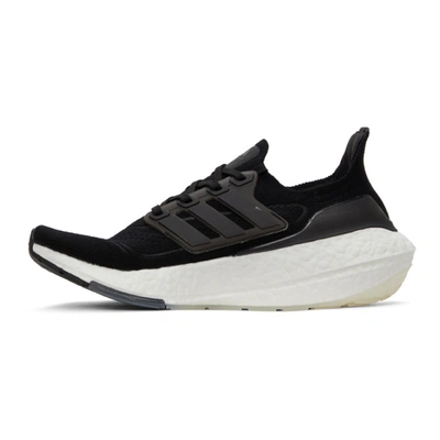 Shop Adidas Originals Black Ultraboost 21 Sneakers In Black/grey