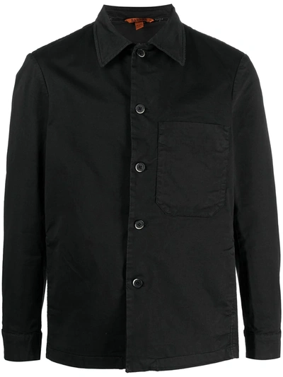 Shop Barena Venezia Chest Patch-pocket Shirt In Black