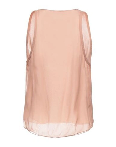 Shop Dsquared2 Woman Top Blush Size 8 Silk, Acetate, Polyamide In Pink