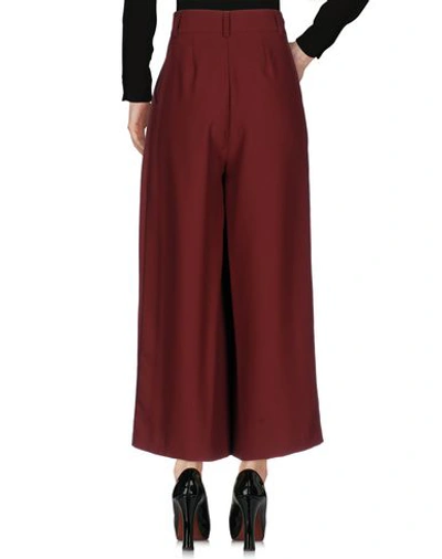 Shop Rue•8isquit Casual Pants In Maroon
