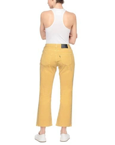 Shop Department 5 Woman Pants Yellow Size 29 Cotton, Elastane