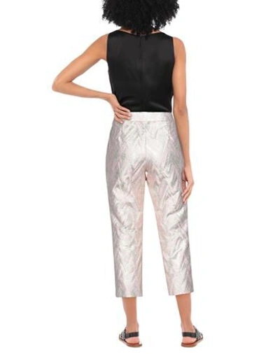 Shop Moschino Cropped Pants In Light Pink