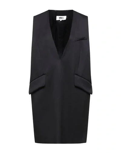 Mm6 Maison Margiela Short Dresses In Black | ModeSens
