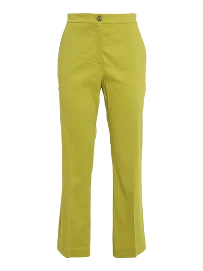 Shop Pinko Solo Pants In Yellow
