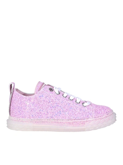 Shop Giuseppe Zanotti Blabber Sneakers In Pink