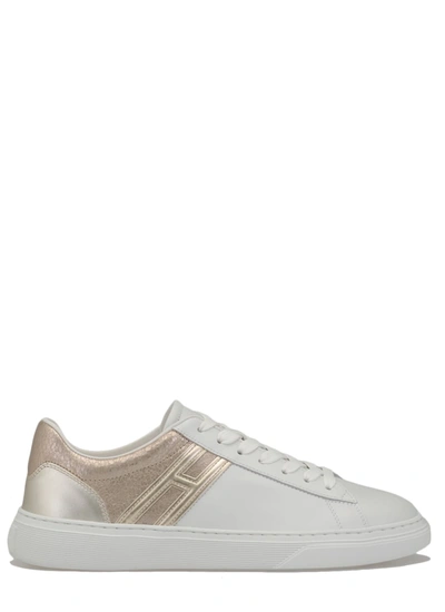 Shop Hogan H365 Sneaker In Bianco+platino