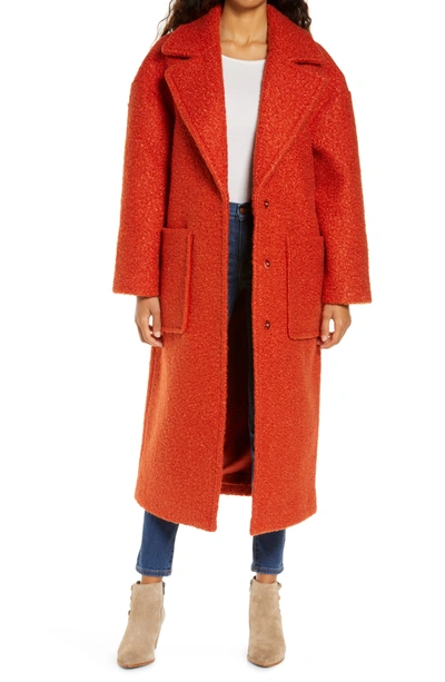 Shop Ugg ® Hattie Long Faux Fur Coat In Fiery Orange
