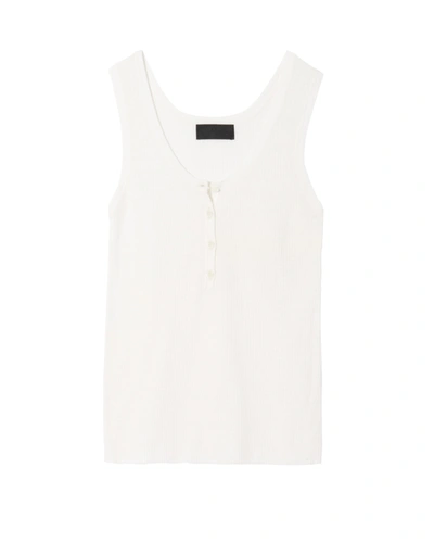 Shop Nili Lotan Mary Henley Tank In Ivory