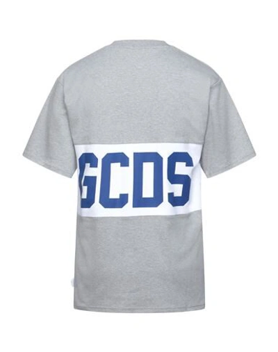 Shop Gcds Man T-shirt Grey Size Xs Cotton