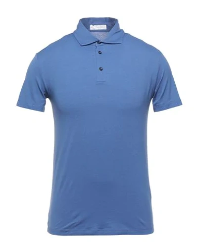 Shop Cruciani Polo Shirts In Pastel Blue