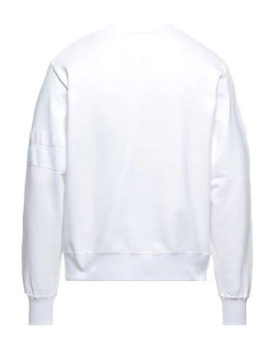 Shop Gcds Man Sweatshirt White Size Xl Cotton