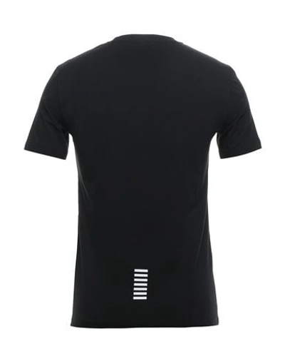 Shop Ea7 Man T-shirt Black Size Xxl Cotton, Elastane