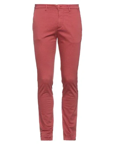 Shop Luca Bertelli Pants In Brick Red