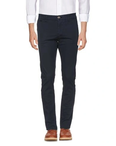 Shop Guess Casual Pants In Dark Blue
