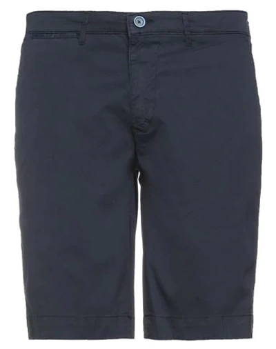 Shop 0/zero Construction Bermudas In Dark Blue