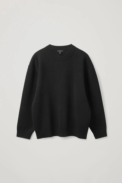 Cos Oversized Sweater In Black | ModeSens