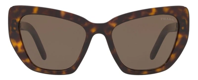 Shop Prada 08vs Cat-eye Sunglasses In Brown