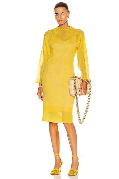 Shop Aknvas Sally Dress In Sunny Yellow